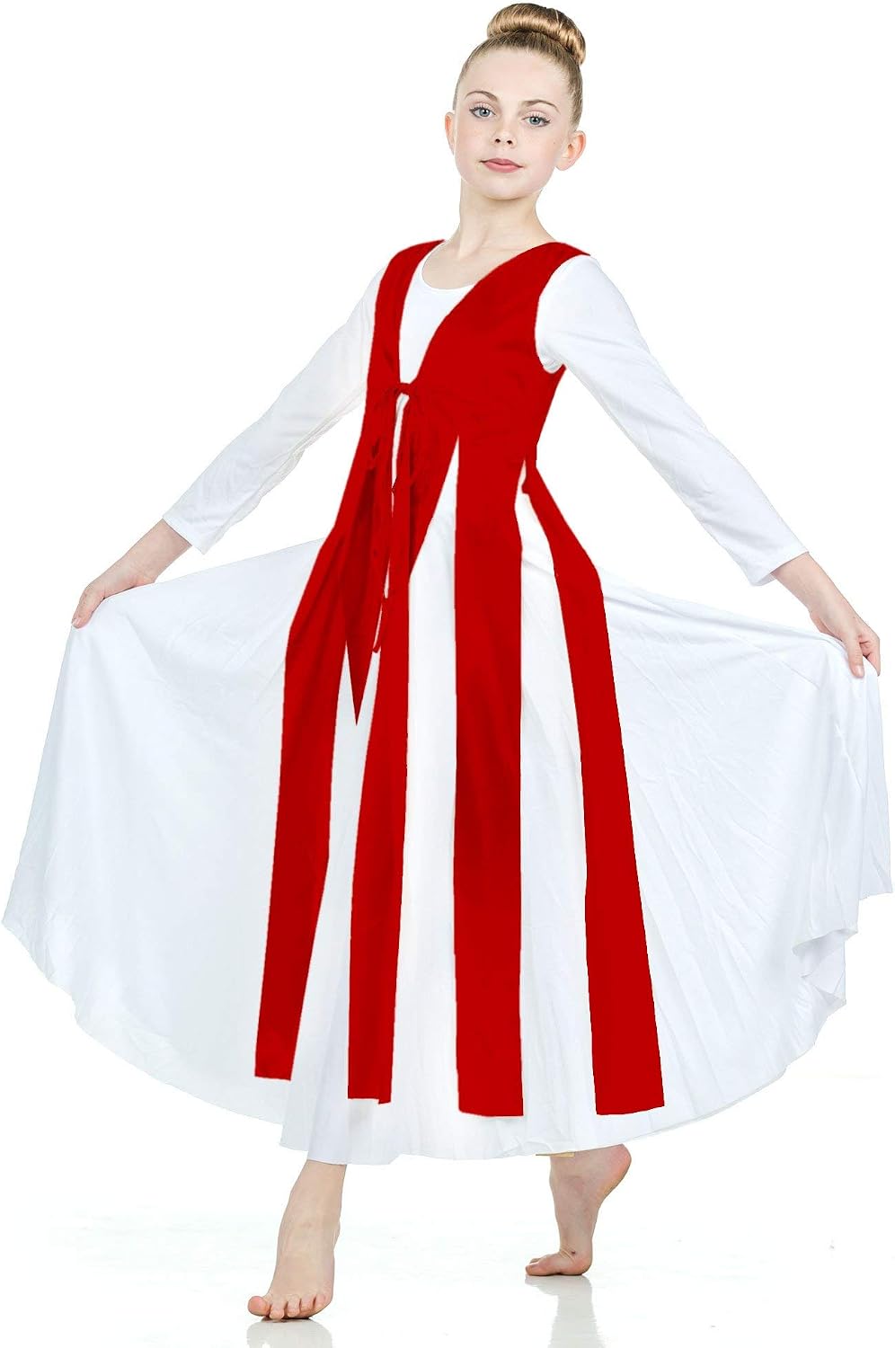 Danzcue Metallic Streamer Tunic Worship Dance Praise Dance Tunic (Dress Not Included)