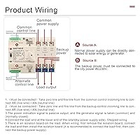Vista 7 de Interruptor de transferencia automática de energía fotovolática en la red, riel DIN 3P, 100A, AC220V, ATS PV, sistema solar, generador de energía