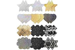 Glitters Pasties Rave Nipple Covers Stickers for Women Rave Party