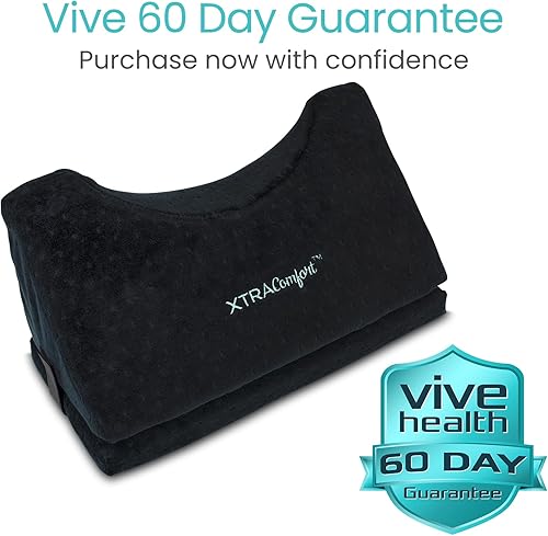 Miniatura 9 de Xtra-Comfort Almohada de cuña de tracción, cojín quiropráctico elástico para dolor de cuello y hombros, soporte para reposacabezas, espuma