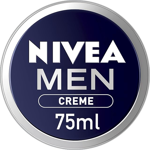 NIVEA Men Creme (75ml), Intensive Everyday Moisturising Cream for Whole Body, Fast-Absorbing Face, Body and Hand Cream, with Vitamin E and Aloe Vera Formula