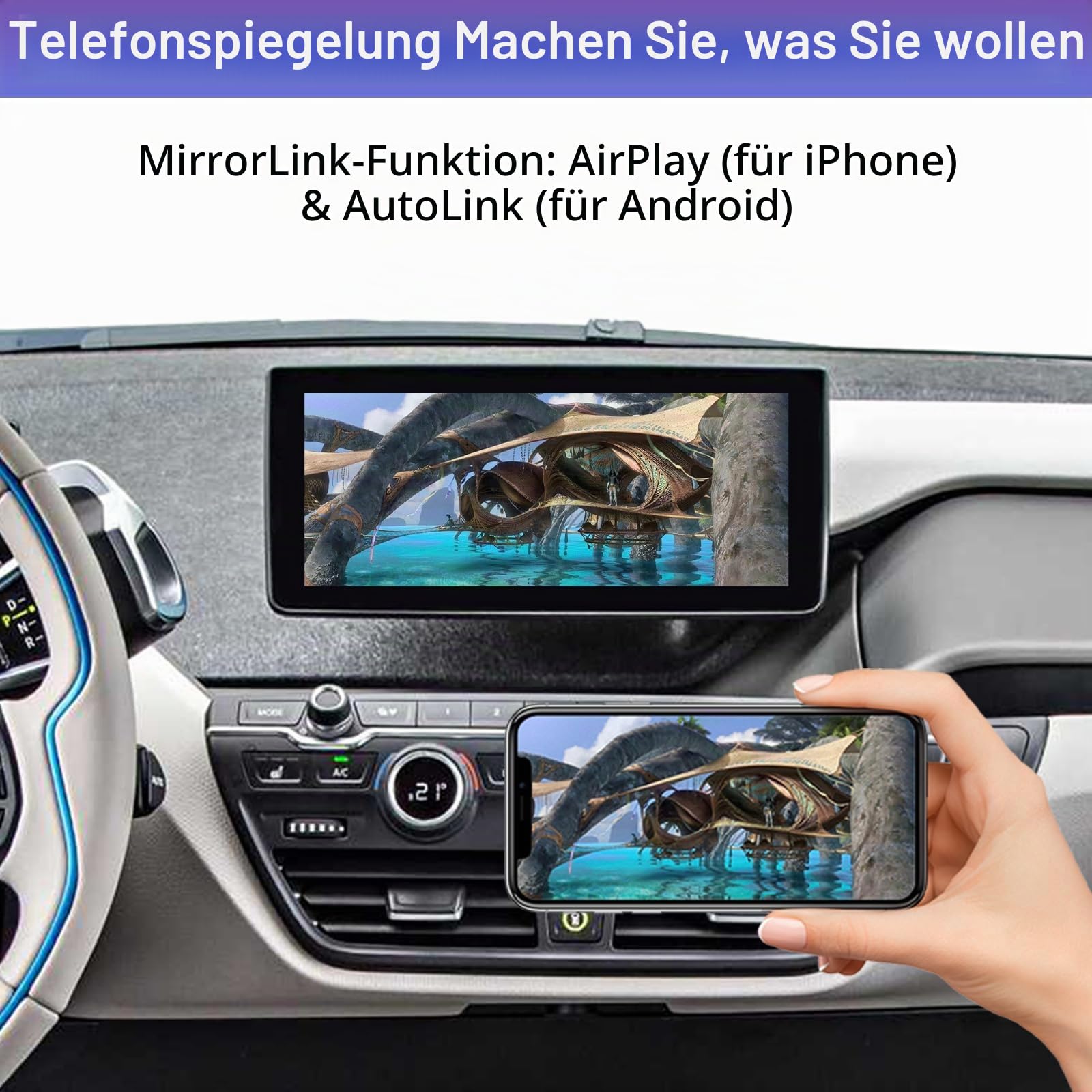 Road Top CarPlay Modul für BMW i3 I01 NBT System 2012-2017 Jahr
