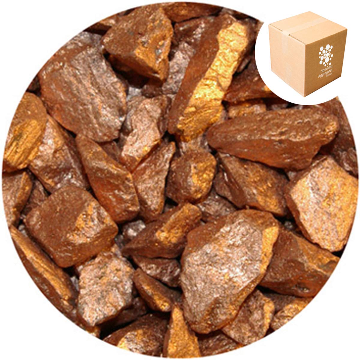 Specialist Aggregates 1.7kg Aspen - Copper - Decorative Gravel/Stones | Weddings | Events | Memorials | Photography | Home | Garden | Vases | Christmas | UK Manufacturer โ image 1