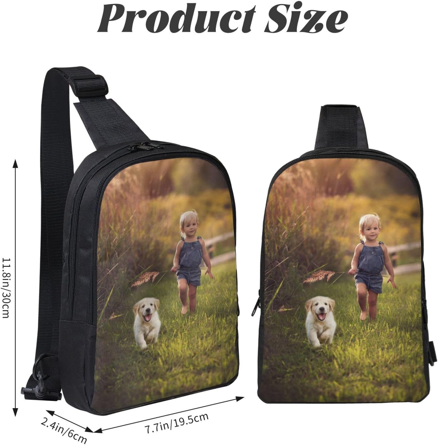 Custom Sling Bag Personalized Crossbody Shoulder Bags Leisure Sports Outdoor Customized Chest Bag For Men Women - Image 2