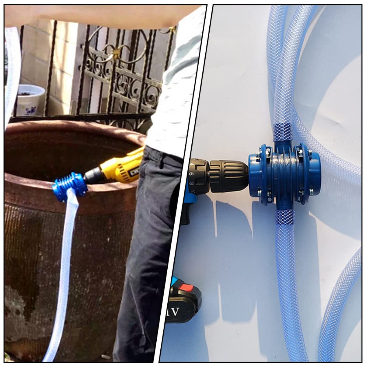 Happyyami 2 Szt Pompa Wodna Praktyczna Pompa Do Przepompowywania Wody Mała Elektryczna Mała Domowa Elektryczna Wiertnicza Plastikowa Zanurzeniowa