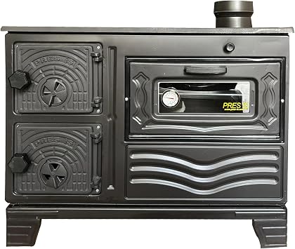 Cast Iron Cooker Stove with Oven - Indoor Baking Stove - Tiny House Stove Cabin Stove