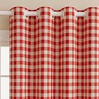 Cortina Xadrez Piquenique Para Decorar Sala Quarto e Cozinha 2 m X 1,40 festas. (vermelho)