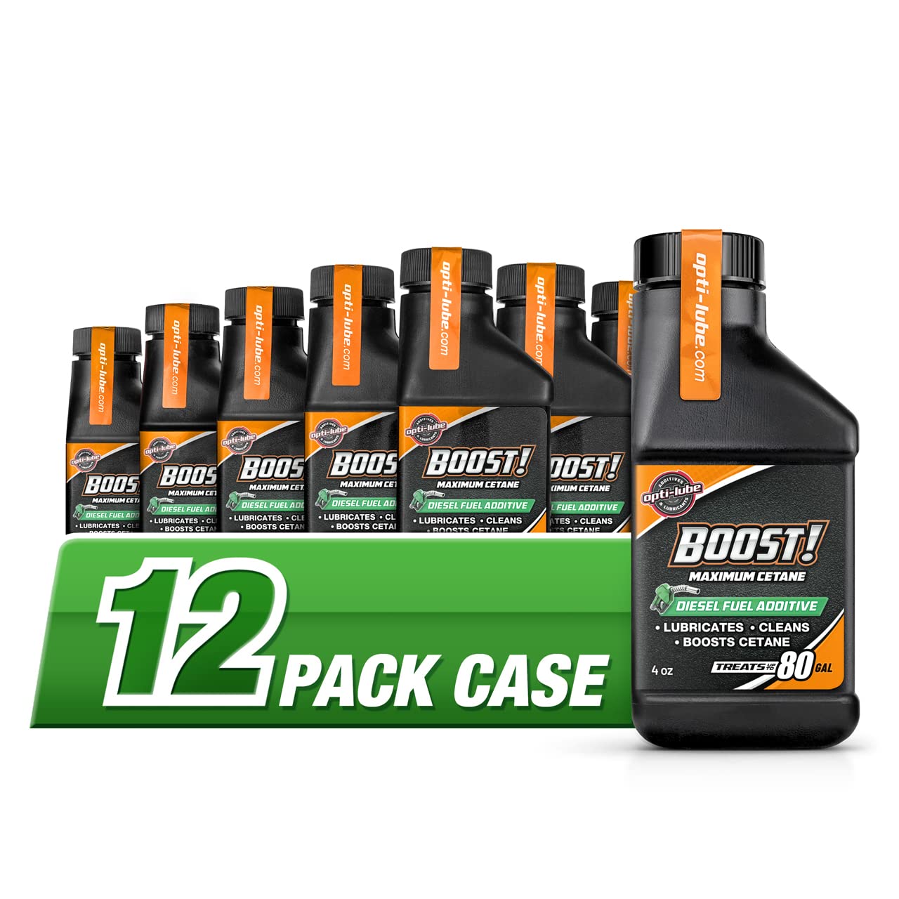 Opti-Lube Boost! Maximum Cetane Diesel Fuel Additive: 4oz Bottles (12 Pack Case)