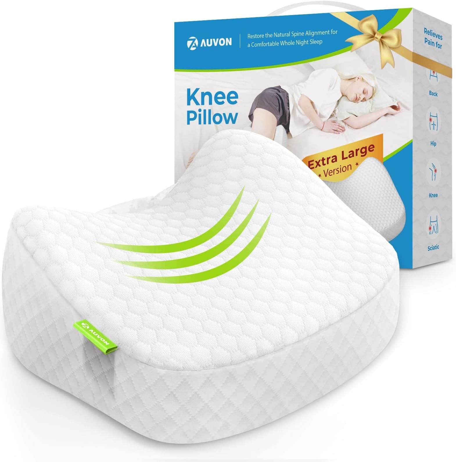 Contour Legacy Leg & Knee Foam Support Pillow Soothing Pain Relief
