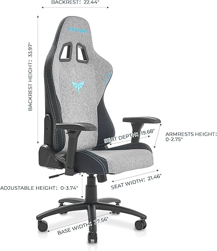 Miniatura 3 de Silla para juegos con reposabrazos ajustables 4D, reclinable de 155 y capacidad de 320 libras, silla ergonómica de computadora de respaldo alto