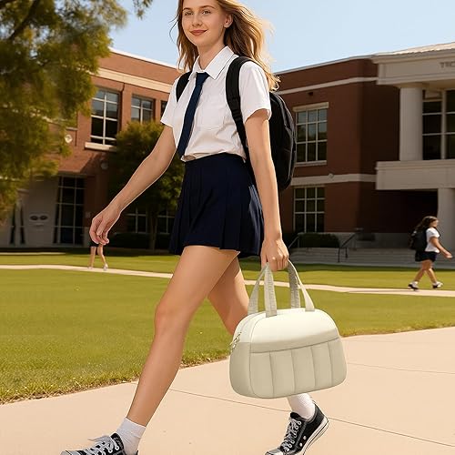 Miniatura 6 de Lonchera para mujereshombresadultos, bolsa de almuerzo aislada reutilizable, bolsa a prueba de fugas para el trabajo, oficina, picnic, viajes (caqui)