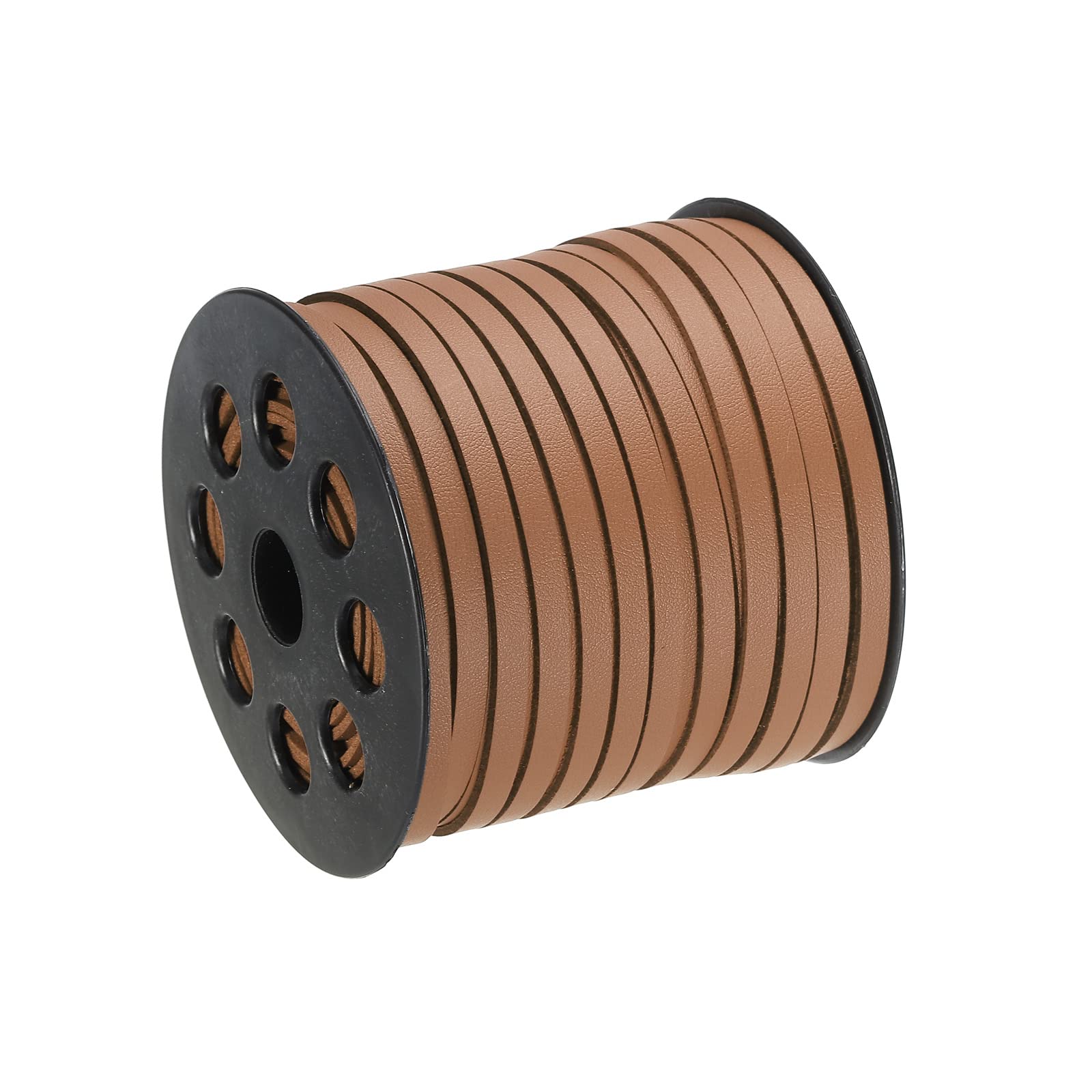 Cordón de cuero de gamuza de 5mm para manualidades DIY y cordones de bolsos en rollo