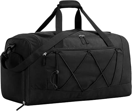 25 travel duffel bag Amazon Essentials for and Sports, 25-inch Foldable Packable Nylon Bag with Multiple Zippered Pockets, 35 lb Weight Capacity, Collapsible for Easy Storage, Red Kipling Seoul 15 inches Makeup Pouch Svg you will be able Color:Muskrat/Nutria