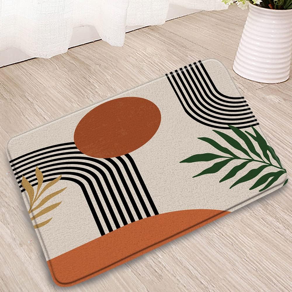 Amazon.com: PZMPZM Boho Bathroom Rug Non Slip Aesthetic Minimalist Mid ...