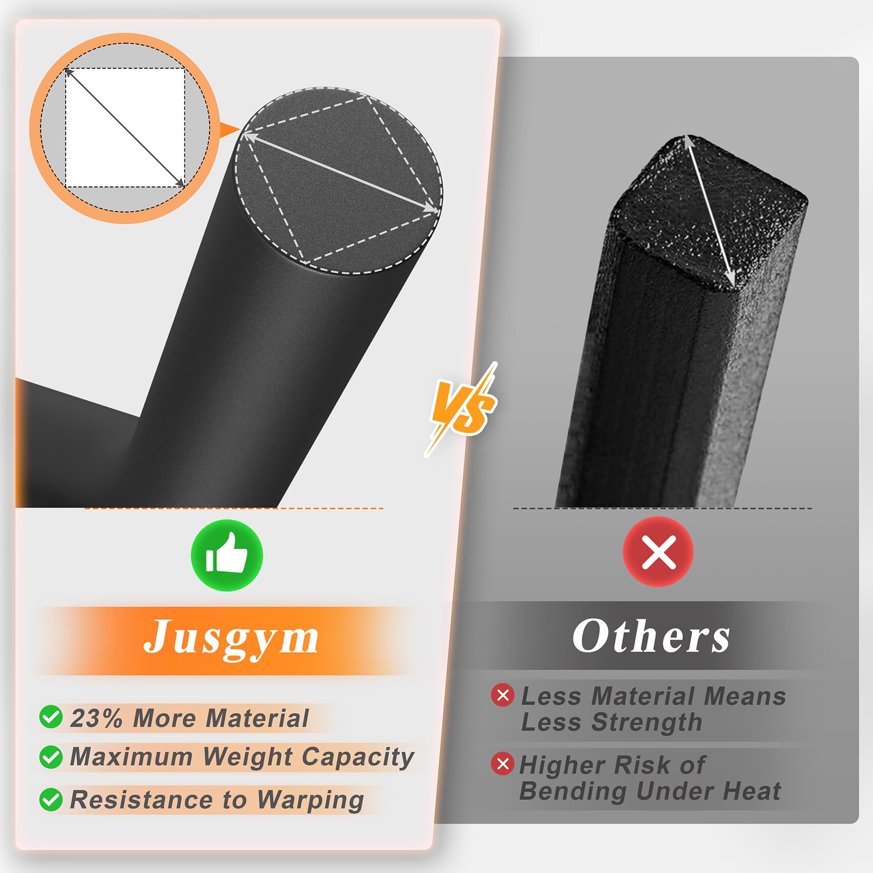 Jusgym Griglia per caminetto da 53,3 cm, con 7 gambe di supporto, rotonda, in acciaio massiccio resistente, per caminetto interno e braciere esterno