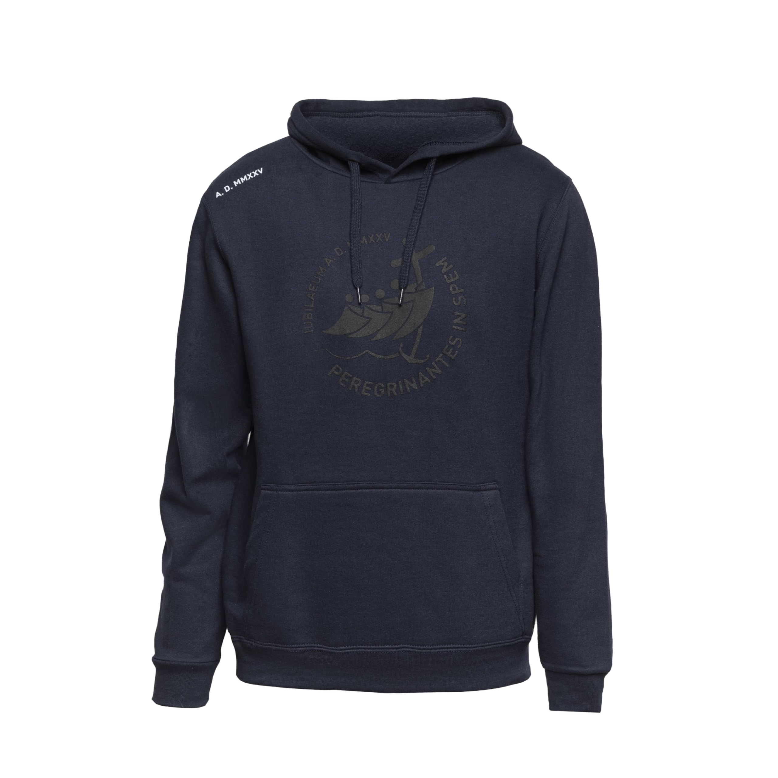 Pilgrim's Backpack Unisex Blue Jubilee Cotton Sweatshirt With Hood And Print, Official Jubilee Product 2025, Xl