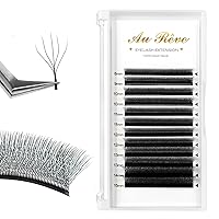 Vista 23 de YY - Extensiones de pestañas Y, rizo D, 0.003 in, 0.315-0.591 in, bandeja mixta, extensiones de pestañas con volumen, fácil aplicación en abanico