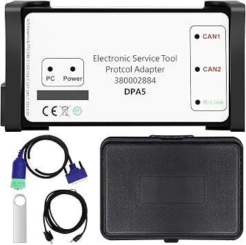 380002884 V8.6 EST DPA5 Diagnostic Tool Kit Dearborn Protocol Adapter 5 for New Holland Electronic Service Tools EST for Tractor Loaders 380002884