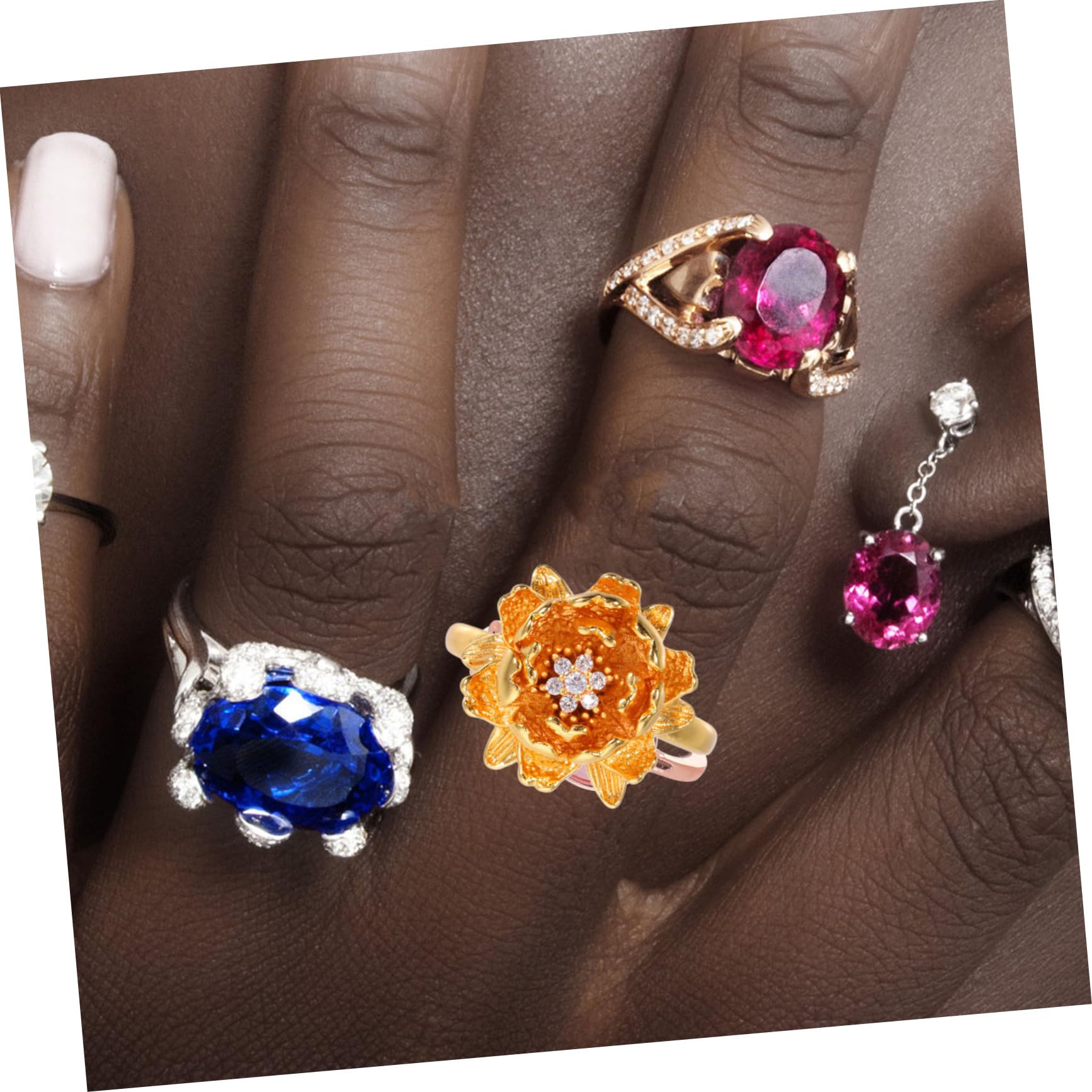 Jewelry Retro -Blumen -Verstellbare Ring für Frauen Chinesisches Ehering -Band Vintage Statement Schmuck Engagement Gegenwart Vorstellung Jewelry