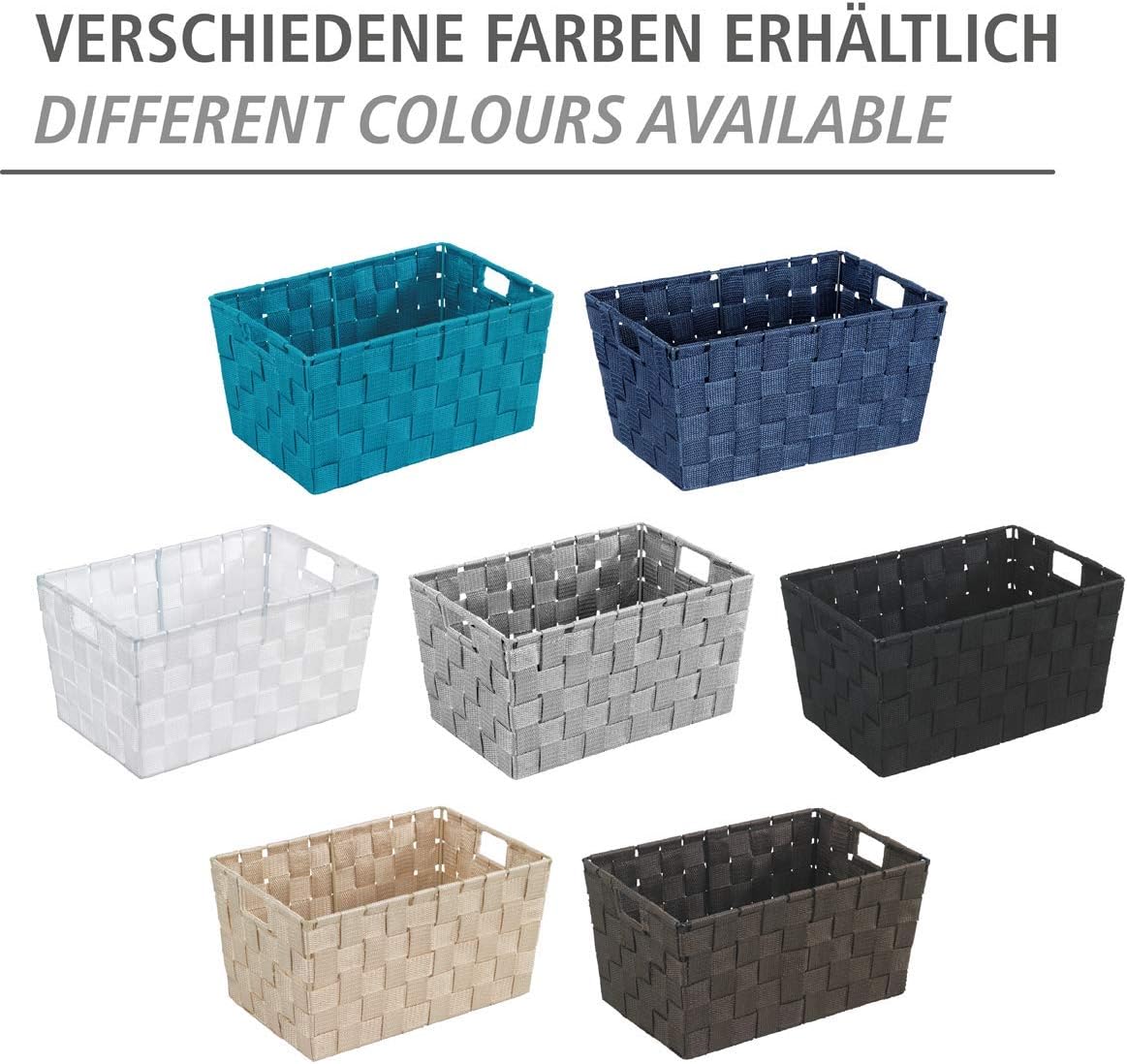 Wenko Adria 19880100 Bathroom Basket Small Teal