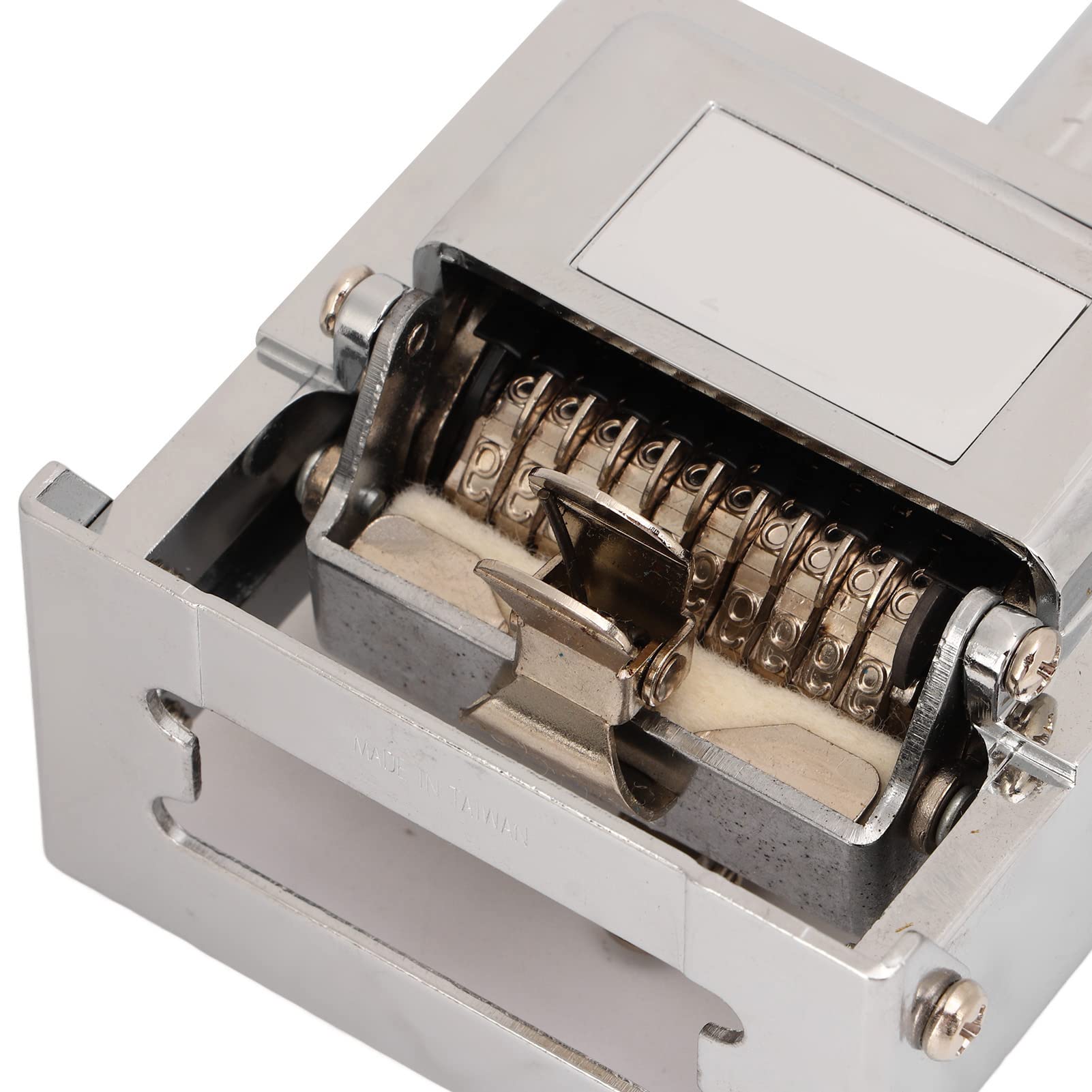 Timbro Numerico, Timbro Numerazione Automatica Design Manico a 10 Cifre, Timbro Autoinchiostrante con Guscio in Lega di Zinco, per Contabilità Medicina Bancaria