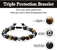 Vista 16 de Sereney Christmas Gifts for Him Son Boys Bonus Dad Father Men Boyfriend Grandson Friend as Triple Protection ID Bracelets Birthday Gifts for 9 10 11