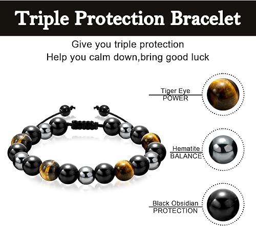 Miniatura 16 de Sereney Christmas Gifts for Him Son Boys Bonus Dad Father Men Boyfriend Grandson Friend as Triple Protection ID Bracelets Birthday Gifts for 9 10 11
