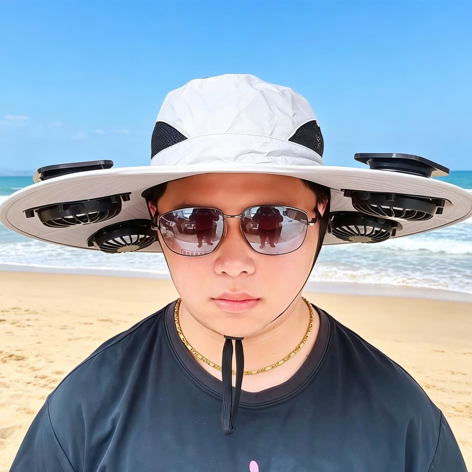 Cappello da rinfrescante con Visiera con Design