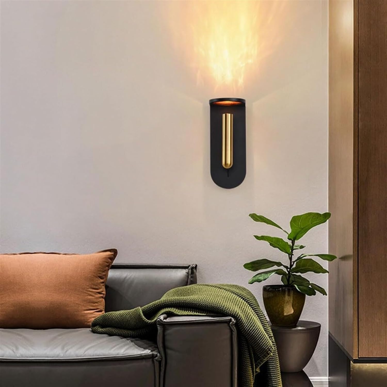 LED l Sconces, Hardwired Sconces l Mounted Reading Lights with, 360° Rotatable 90° Adjustable, 3W 3000K Indoor l Lamp for Bedroom Bedside Living Room Hallway Hotels