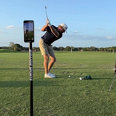 iRangeSports Stick Lite w/The Puck (Golf Recording monopod ft. Spike for Course, compatibale with Magsafe)