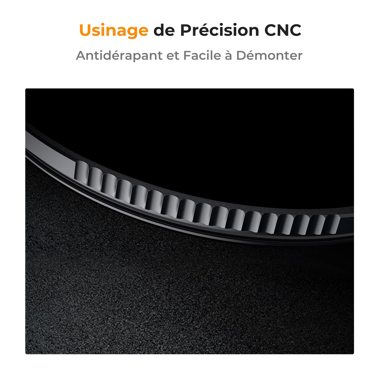 K&F Concept Filtre ND1000000 77mm 20 f-Stops 6.0 Filtre Densité Neutre HD Nano-revêtements Étanche Anti des Rayures pour Prendre des Photos d'éclipse annulaire de Soleil Solaire