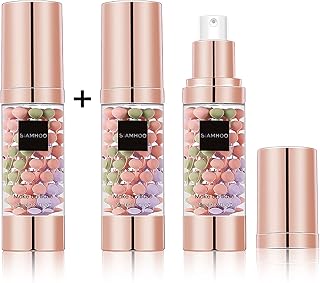 SIAMHOO One Step Face Primer Makeup Tricolor Tinted Moisturizer Skin Tone Correcting and Brightening Primer for Glowing and Flawless Makeup, 35ml - 2pcs