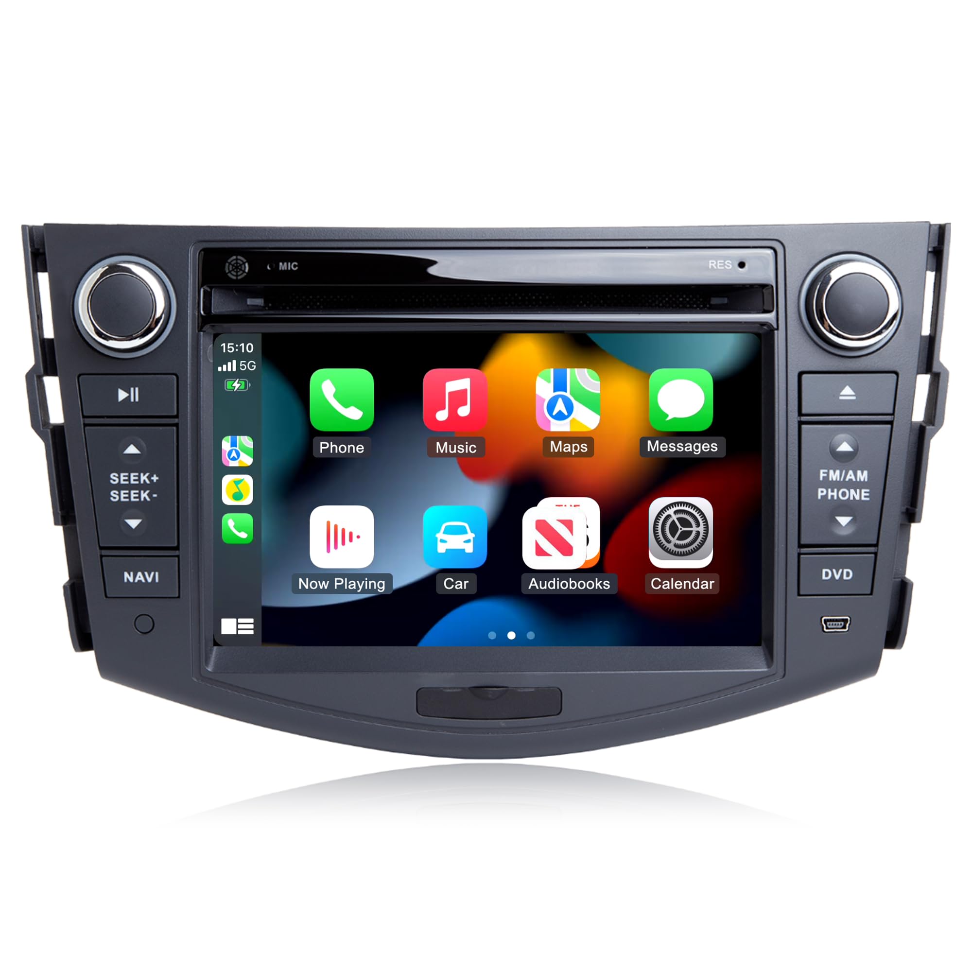 Car Multimedia GPS Navigation for Toyota RAV4 2006-2012 Double Din Android 12 Auto Radio Stereo CarPlay Support 4K Video (Radio) (DVD Player, 7 inch, Octa Core 4GB RAM 64GB ROM)-image-34