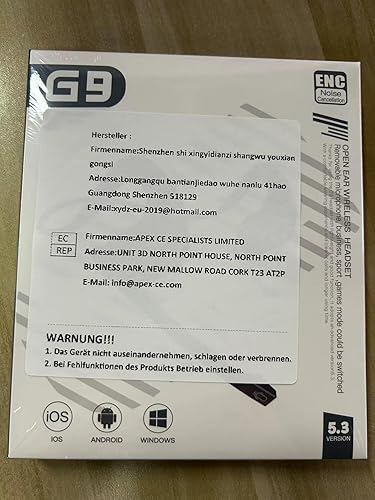 Miniatura 10 de BANIGIPA Auriculares Bluetooth con micrófono extraíble, auriculares inalámbricos con cancelación de ruido DSP para teléfonos, laptop, computadora,