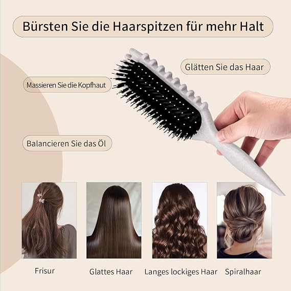 Curly Hair Brush, Curl Brush, Curl Defining Brush for Detangling, Shaping, and Defining Curls for Women and Men, Curly Hair Products