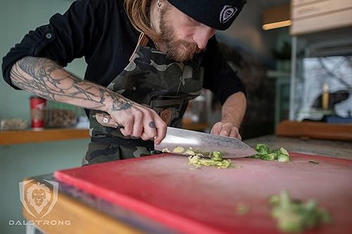 Miniatura 7 de Dalstrong Cuchillo de chef - 9.5 pulgadas - Serie Firestorm Alpha - Acero de alto carbono 10CR15MOV - Mango de madera estabilizada Wa tradicional