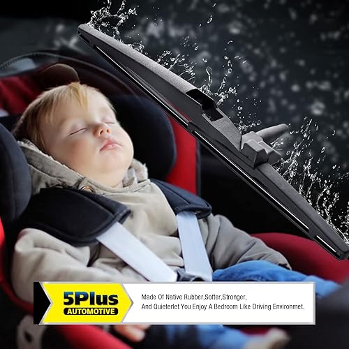 Vista 58 de 5 PLUS® - Limpiaparabrisas trasero de 25.5 cm, repuesto filtro genérico