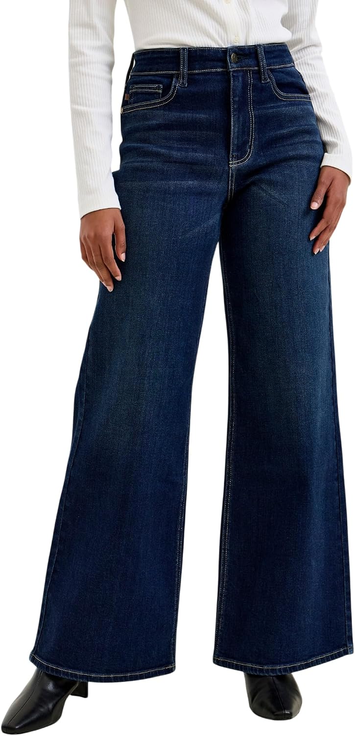 Judy Blue Womens Jeans - High Waisted Lux Retro Wide