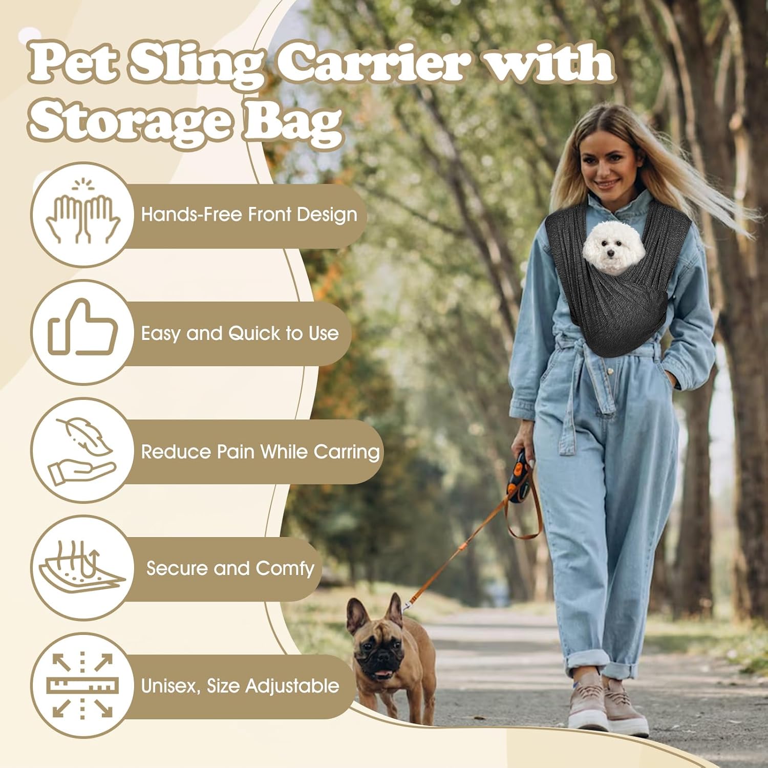 Comfort Your Pup: Review of the Adjustable Front-Facing Dog Sling for Small Dogs