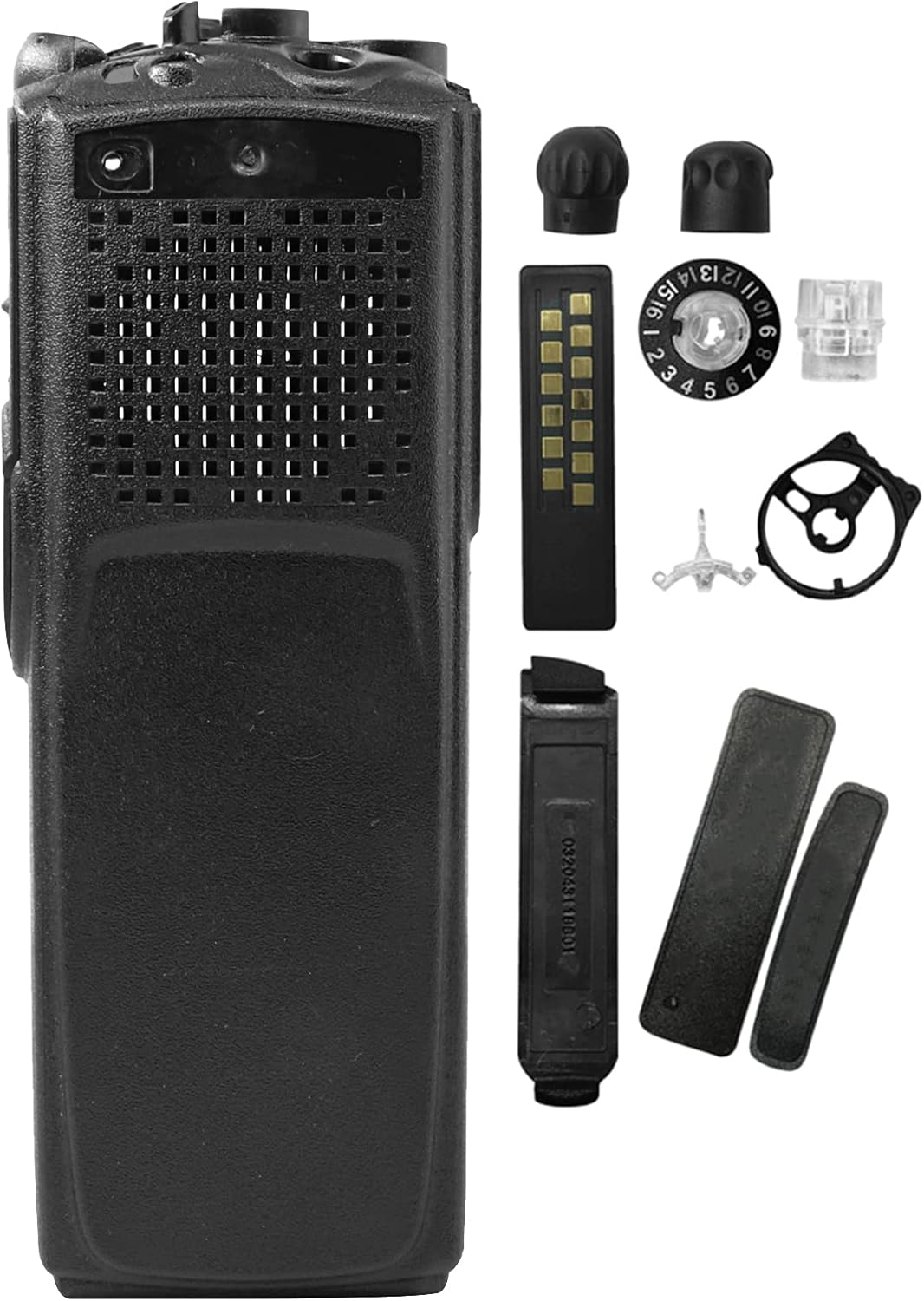Black Repair Front Kit Case Cover Housing for XTS5000 Model I M1 Radio Without PTT Copper Switch