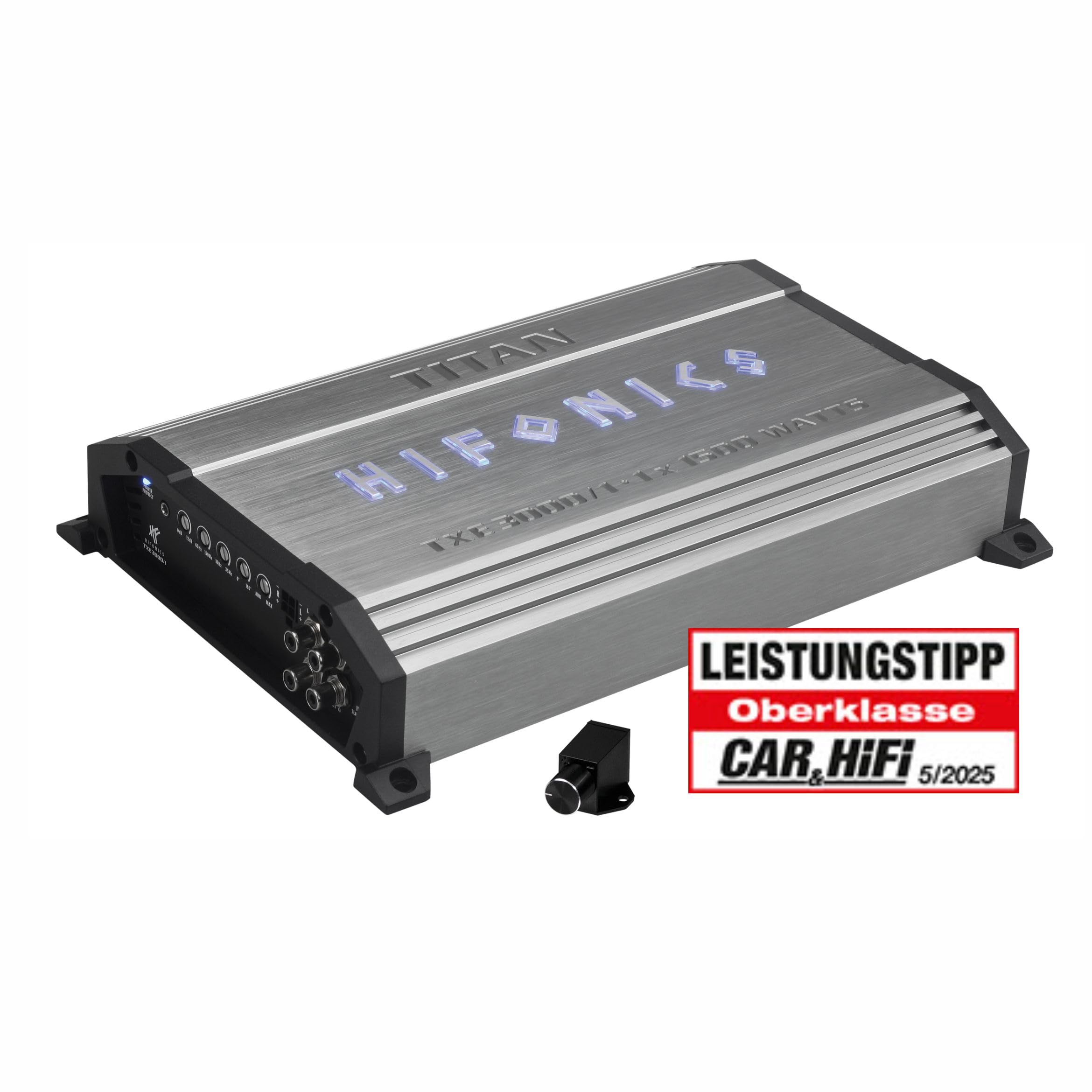HiFonics TXE 3000/1 1-Kanal Class-D Verstärker mit 1500 W RMS