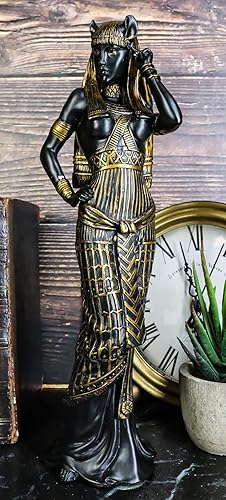Miniatura 7 de Ebros Gift Diosa egipcia Bastet Gato en forma humana sensual, figura de 10.75 pulgadas de alto, deidad Ubasti, patrón de protección, salud, hogar y