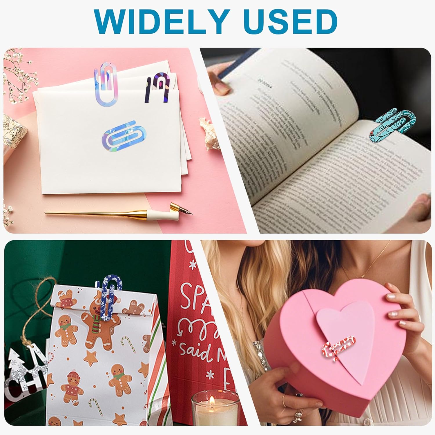 昇華ペーパークリップ ブランク バルク 30個 2インチ x 1インチ アクリルペーパークリップ ブランク 昇華ペーパークリップ D