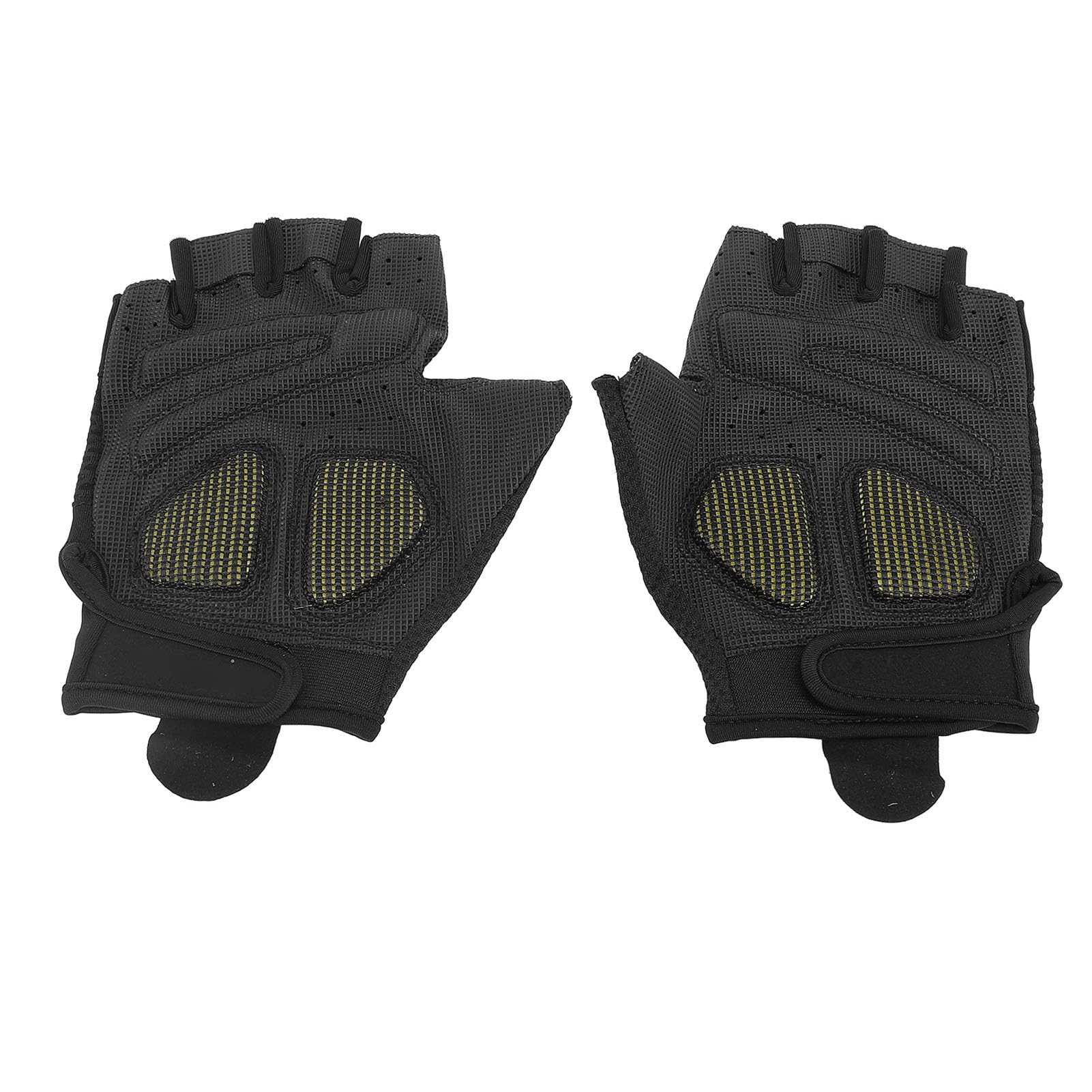 Gants de Cyclisme Noirs Demi-Doigt Respirant antidérapant Absorbant Les Chocs Gants de vélo pour vélo de Route été matériau en Fibre de polyuréthane de qualité supérieure