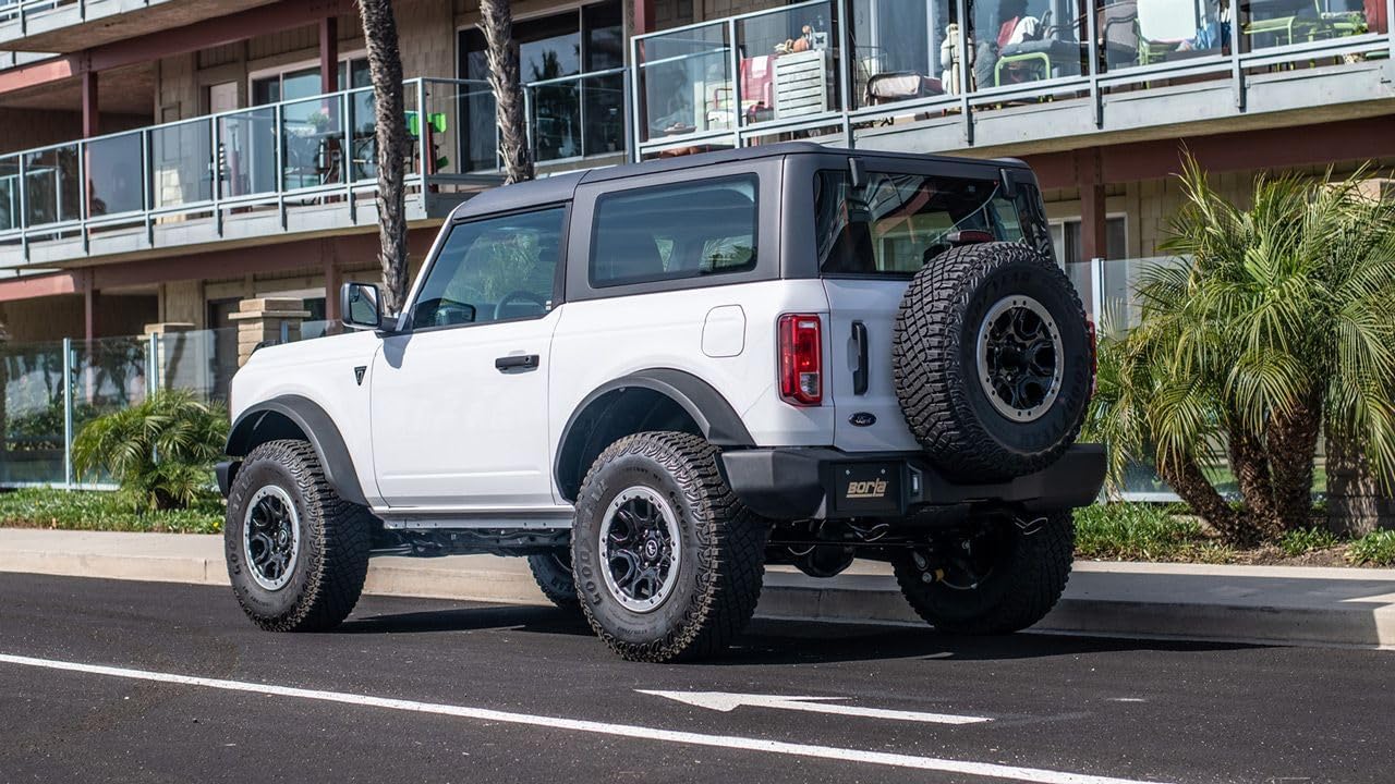BORLA 11977 Axle-Back System for 2021-2023 Ford Bronco 2.7L V6 Automatic Transmission 4 Wheel Drive 2 & 4 Door.