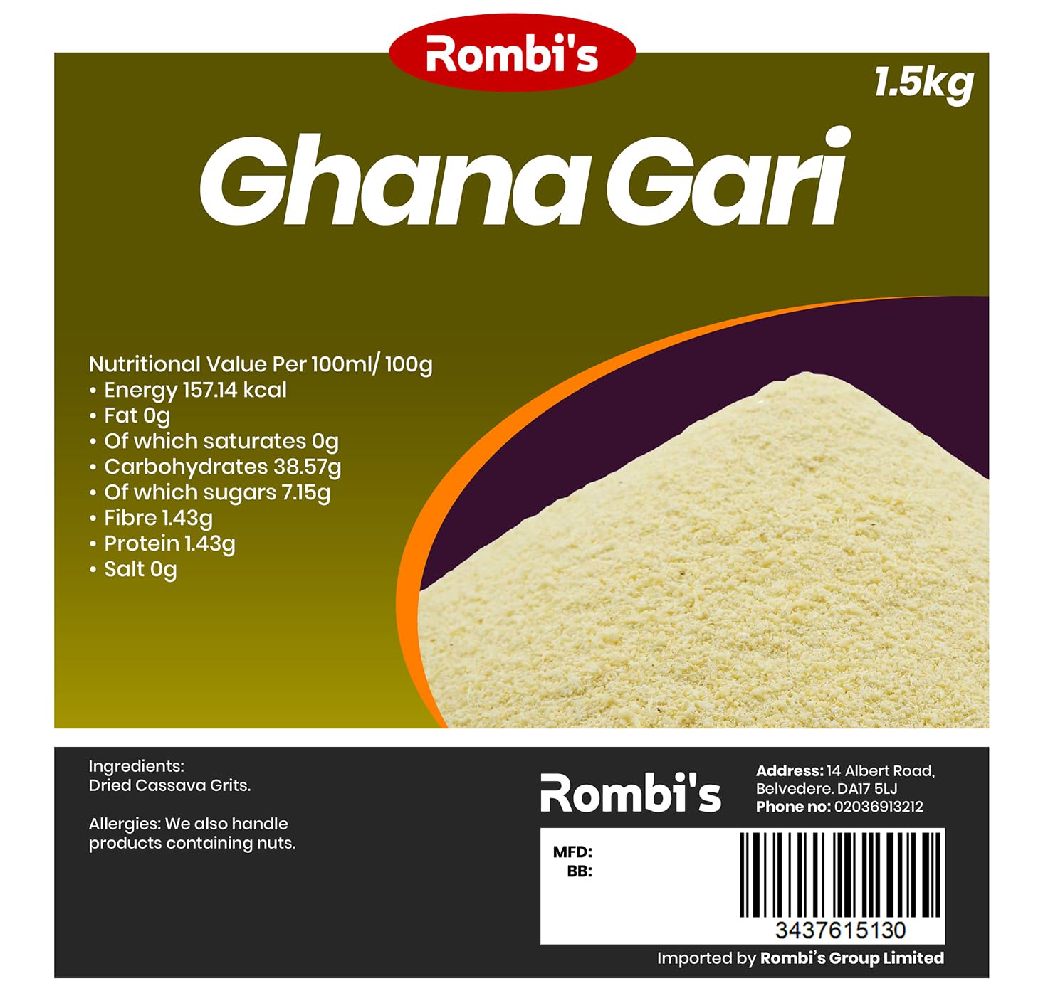 Spicee Upp Yam Flour (Elubo) 1kg - View #10