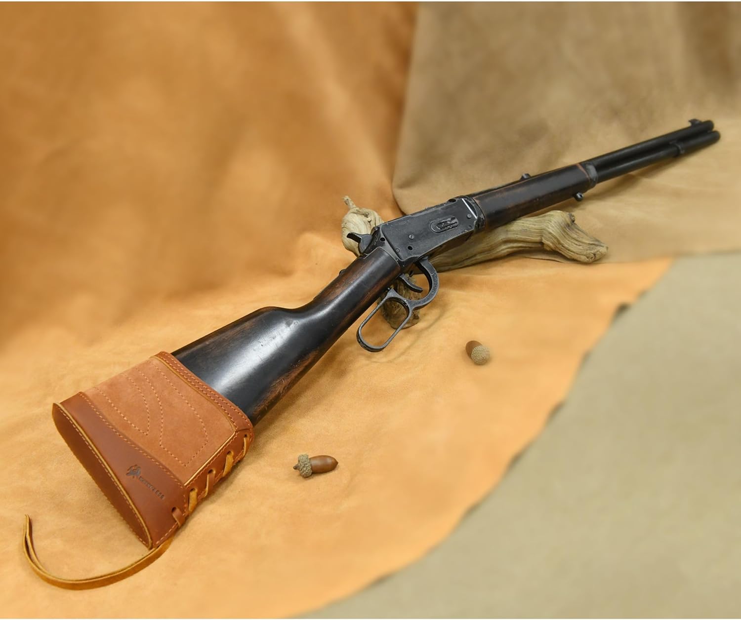 WAYNE'S DOG Slip On Recoil Pads for Rifles Shotguns, Adjustable Leather Shotgun Stock Extension Pad