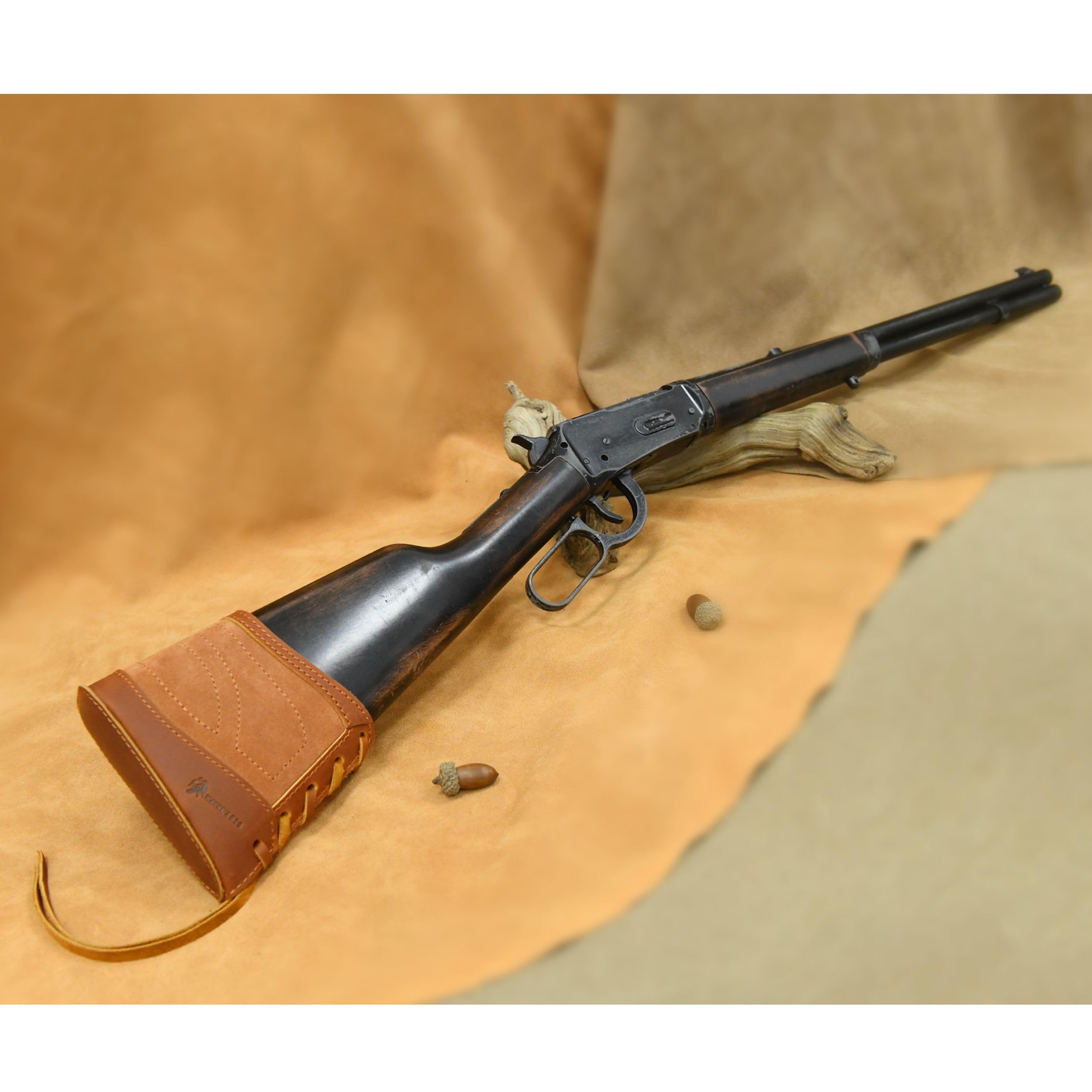 WAYNE'S DOG Leder Leinwand Slip-On Recoil Pad, rutschfeste Buttstock Erweiterung für Gewehre Schrotflinten