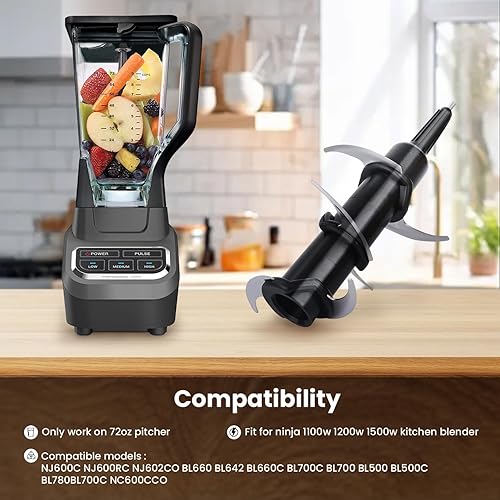 Miniatura 2 de Replacement Ninja Blender Blade, Ninja Blender Replacement Parts,Ninja Replacement Blades Compatible with Ninja Kitchen System 1100W Pitcher BL660C