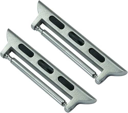 BARTON WATCH BANDS Adaptadores compatibles con todos los modelos de Apple Watch, tamaños de caja pequeña (1.496 y 1.575 pulgadas) o grande (1.654 y